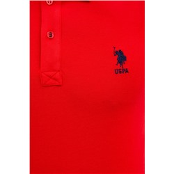Erkek Kırmızı Basic Polo Yaka Tişört