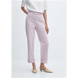 Jeans slouchy cintura goma