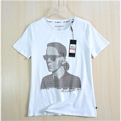 Хлопковая футболка   KARL LAGERFEL*D ОРИГИНАЛ!
