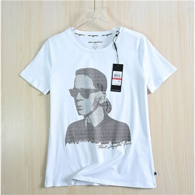 Хлопковая футболка   KARL LAGERFEL*D ОРИГИНАЛ!
