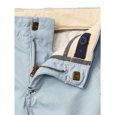 Ocean embroidery flat front shorts