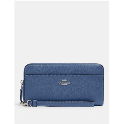 Accordion Zip Wallet With Wristlet Strap