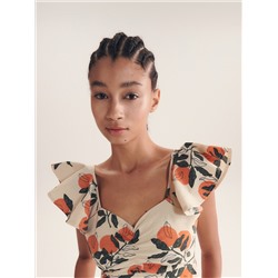 Crop Top aus Jersey