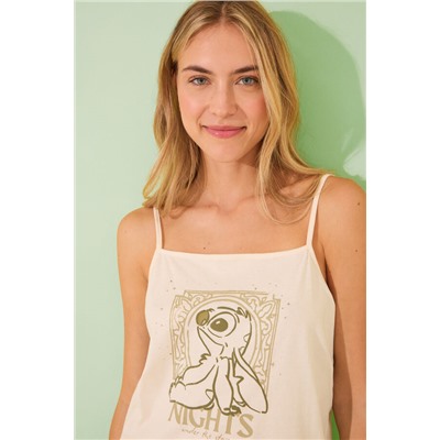 Pijama corto tirantes Lilo&Stitch algodón