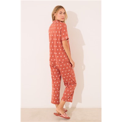 Pijama camisero 100% algodón Mickey Mouse