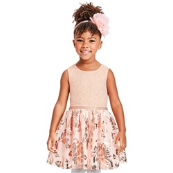 Baby And Toddler Girls Foil Jacquard Matching Tutu Dress