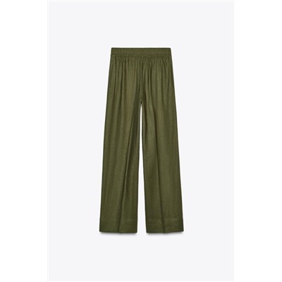 PANTALÓN ANCHO CON LINO