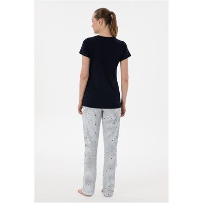 Kadın Lacivert Pijama Takımı