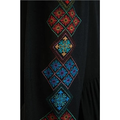 Vestido mangas étnicas