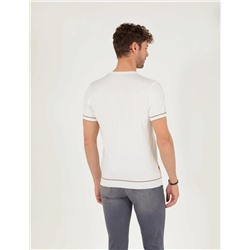 Ekru Slim Fit Kazak