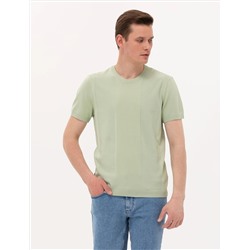 Su Yeşili Slim Fit Kazak