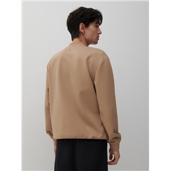 Schlichtes Sweatshirt mit Baumwollmischung