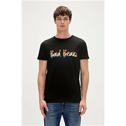 Bad Bear, Yazma Siyah Erkek Tişört