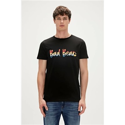 Bad Bear, Yazma Siyah Erkek Tişört