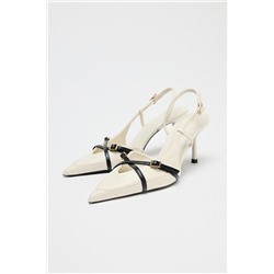 ZAPATO TACÓN TIRAS HEBILLA