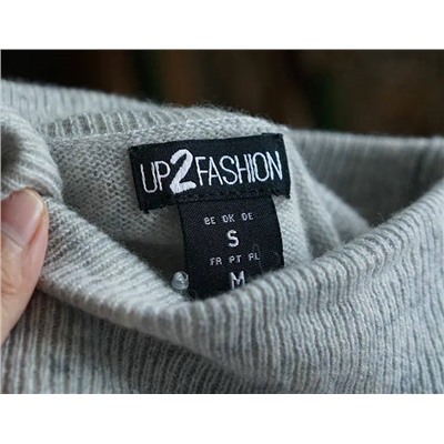 UP2FASHIO*N мягкий, приятный к телу женский пуловер с высоким воротником , экспорт