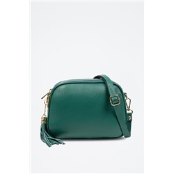 Bandolera de piel Verde y dorado - Firenze Artegiani