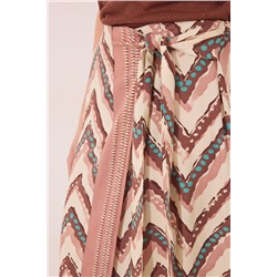 Pareo midi estampado tribal