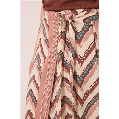Pareo midi estampado tribal