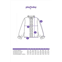 Блуза PLAYTODAY, 1124725