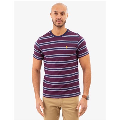 BIRDSEYE STRIPE JERSEY T-SHIRT