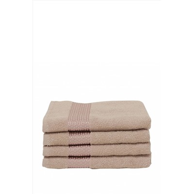 Karaca Home Honey 4'lü Yüz Havlusu Seti 50x90 Cm Bej 200.21.01.0726