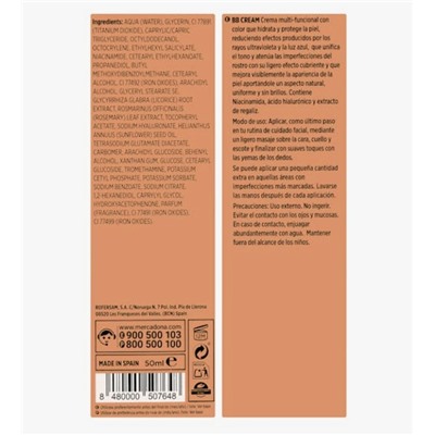 Hidratante facial BB cream Deliplus 02 medio FPS 20 Bote 50 ml | 9,00 €/100 ml