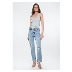 Mavi New York Açık Mavi Yırtıklı Vintage 90s Jean Pantolon 101441-83663 TYCCYWBATN168752296824266