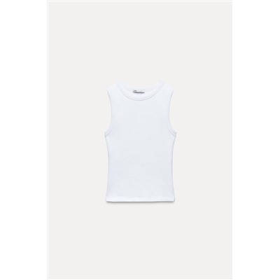 SLEEVELESS RIBBED TOP