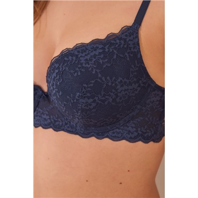Sujetador push up GORGEOUS encaje azul oscuro