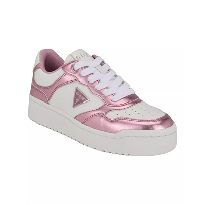 GUESS Women's Miram Platform Lace-Up Court Sneakers