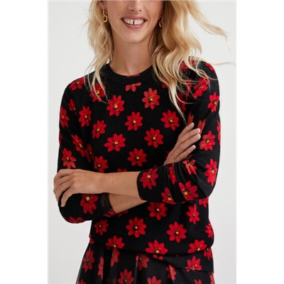 Jersey punto flores