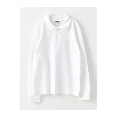 LC Waikiki, Kids Polo Yaka Basic Uzun Kollu Erkek Çocuk Tişört