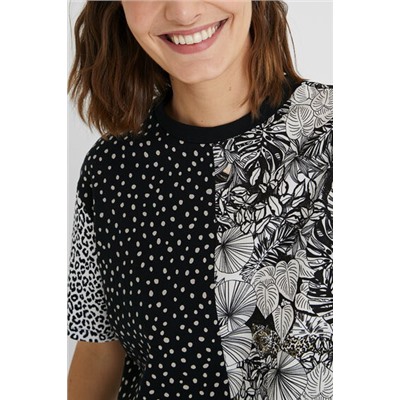 Camiseta topos encaje