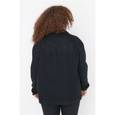 Antrasit Cep Detaylı Denim Ceket TBBSS22YE00000
