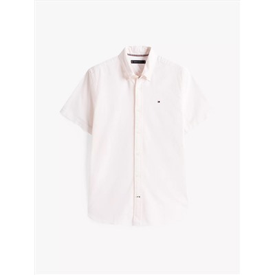 Short-Sleeve Stripe Oxford Shirt