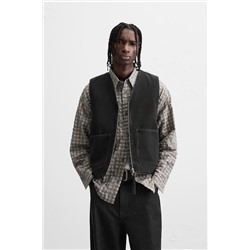 CHALECO DENIM BOLSILLOS