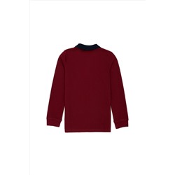 Erkek Çocuk Vİşne Basic Sweatshirt
