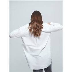 Oversize-Hemdbluse aus Baumwolle