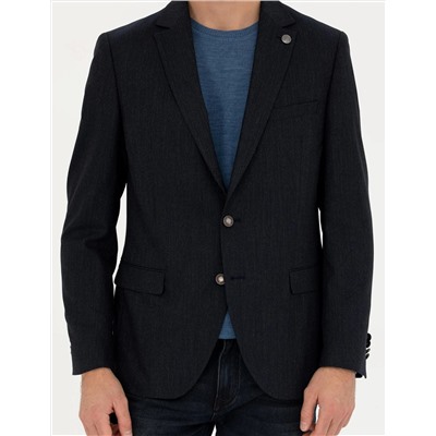 Lacivert Ekstra Slim Fit Blazer Ceket