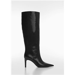 Botas tacón efecto animal print