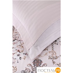 Постельное белье Карвен Stripe Satin с цветным принтом 1.5 спальное N249 -SB008(4пр.)