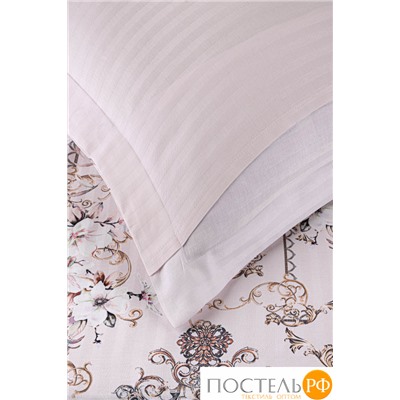 Постельное белье Карвен Stripe Satin с цветным принтом 1.5 спальное N249 -SB008(4пр.)