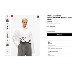 Женское укороченное худи KARL LAGERFEL*D ОРИГИНАЛ! 😎