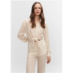 Pantalón recto crochet