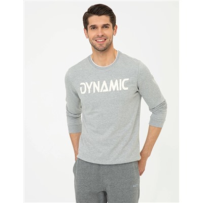 Açık Gri Melanj Sweatshirt