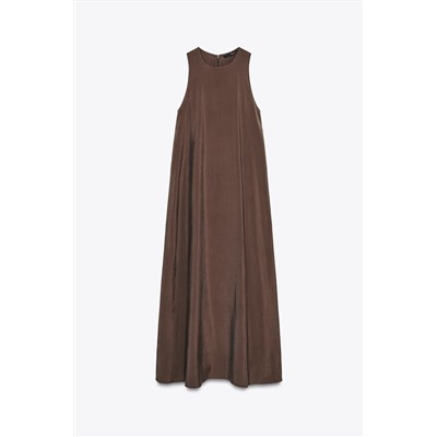FLOWING VOLUMINOUS MIDI DRESS