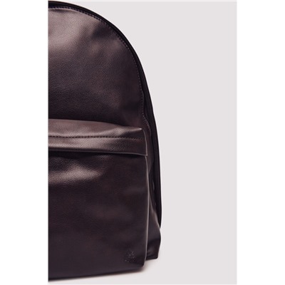 Mochila casual efecto piel marrón