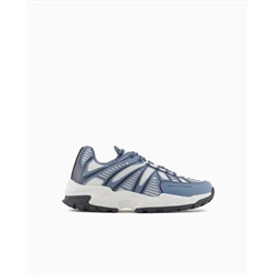 Sneakers with optical effect design and maxi sole