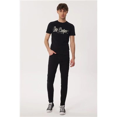 Lee Cooper Drawınglogo Erkek O Yaka T-shırt Siyah 232 LCM 242029